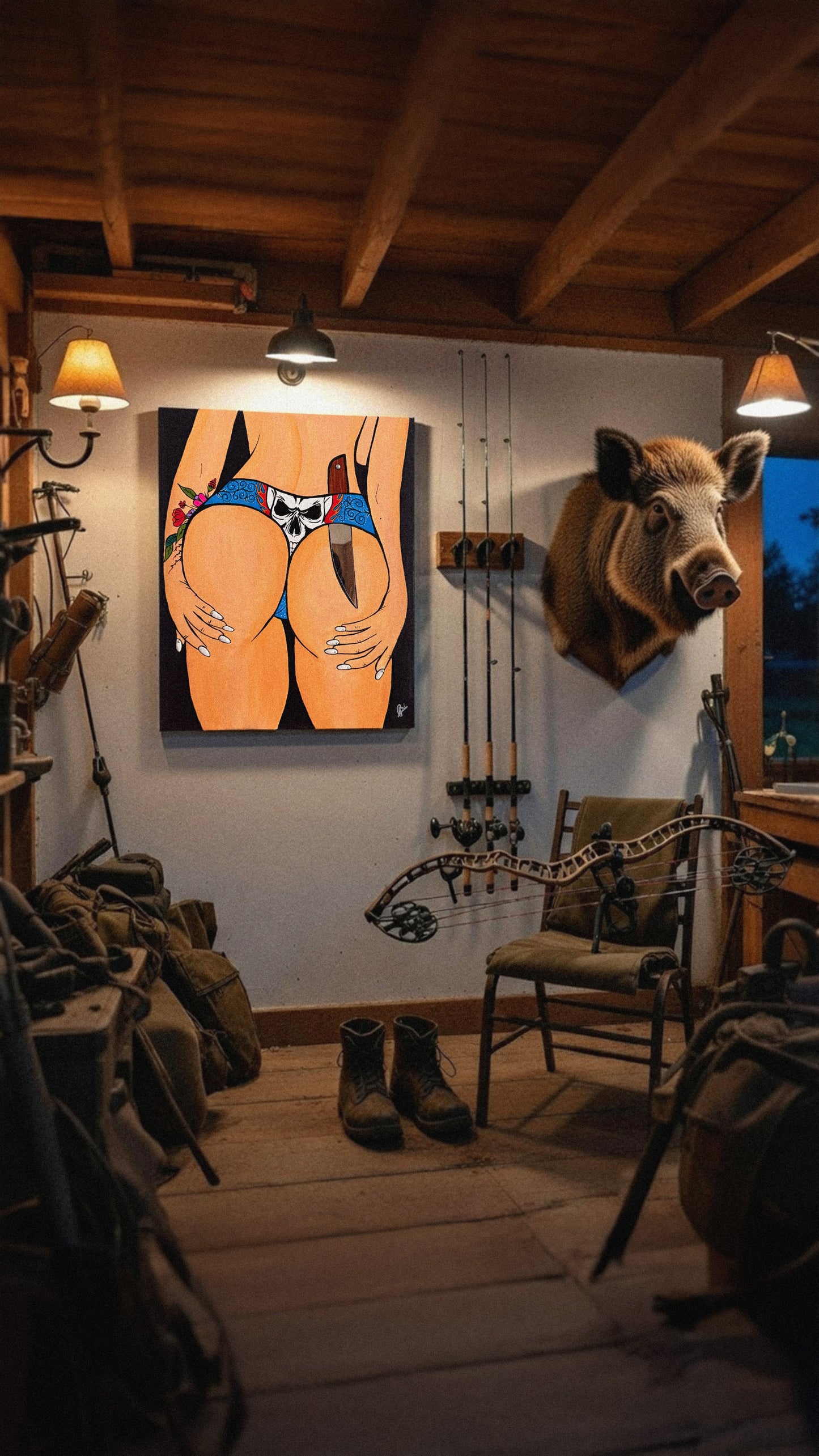 SOLD !!! Sweet but Deadly - Canvas 16x20x1 inches