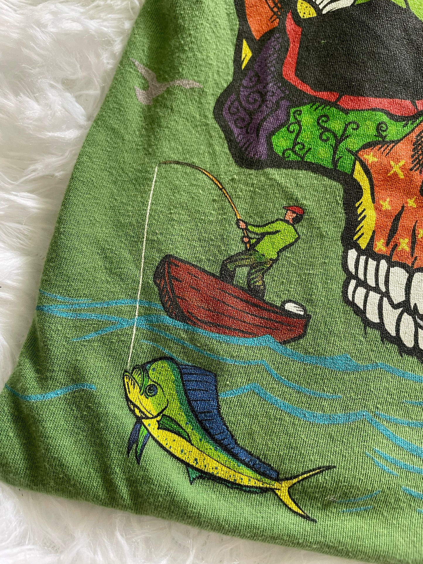 Fishing Skull - Unisex t-shirt