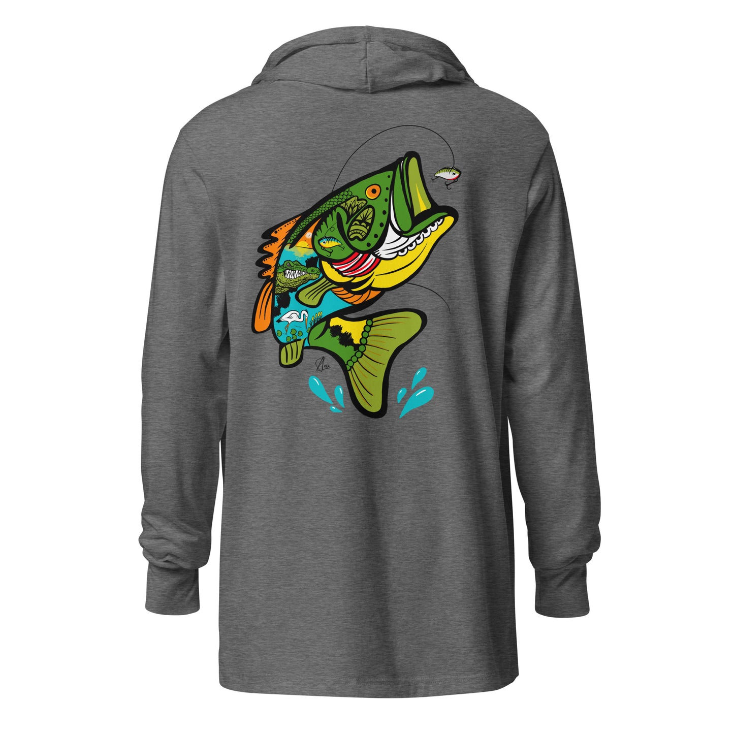 Bass - Hooded long-sleeve tee