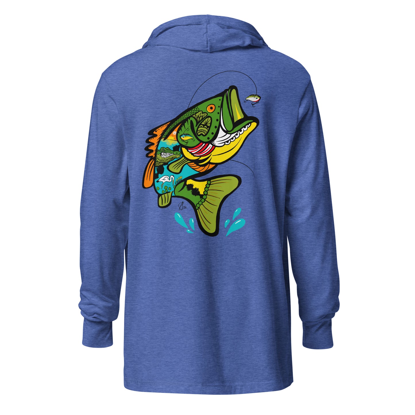Bass - Hooded long-sleeve tee