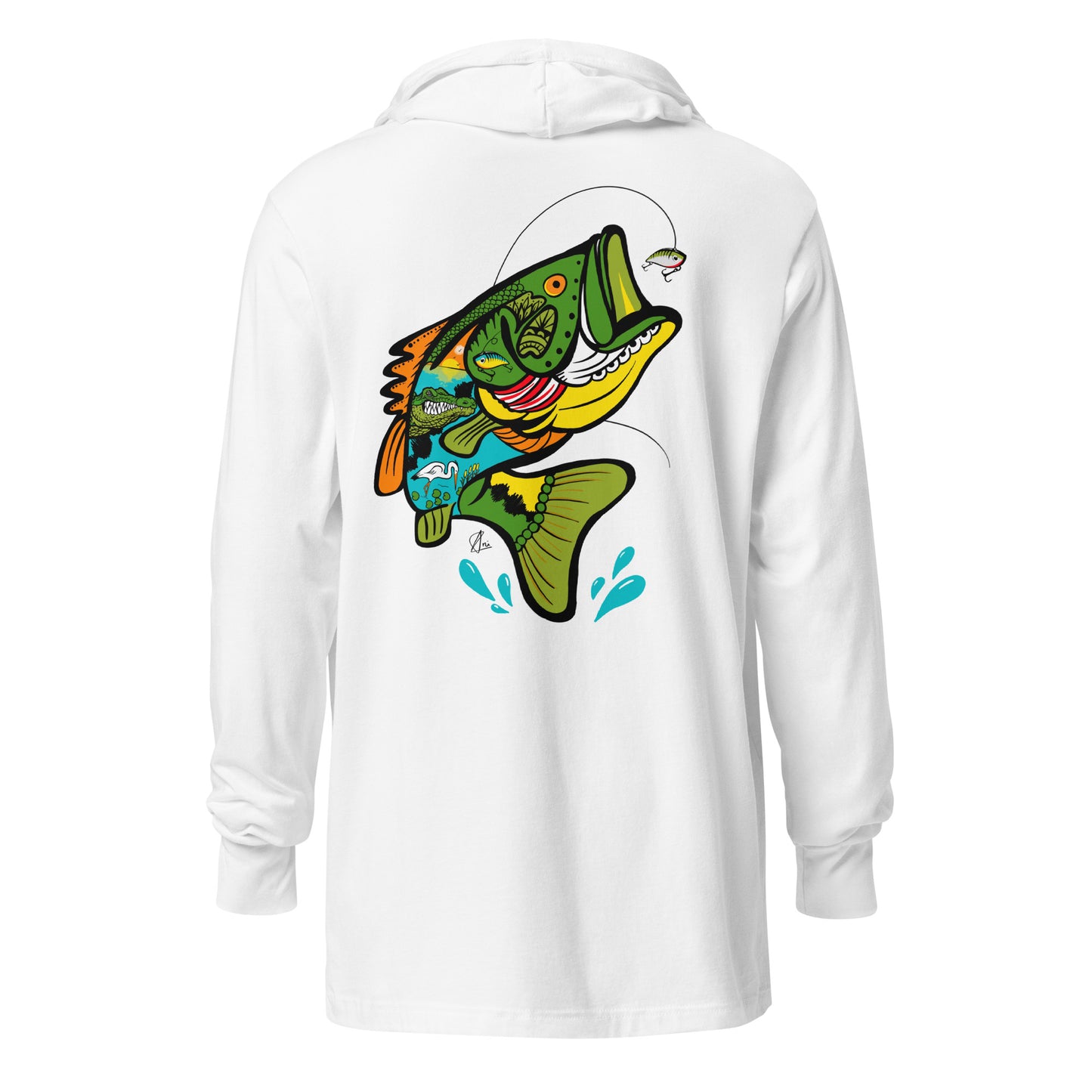 Bass - Hooded long-sleeve tee