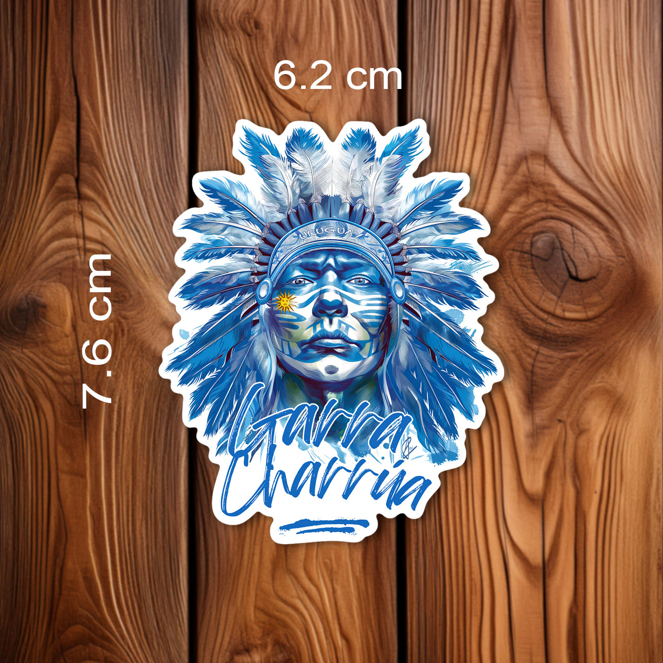 Charrua Stickers - Resistentes - 2 tamaños