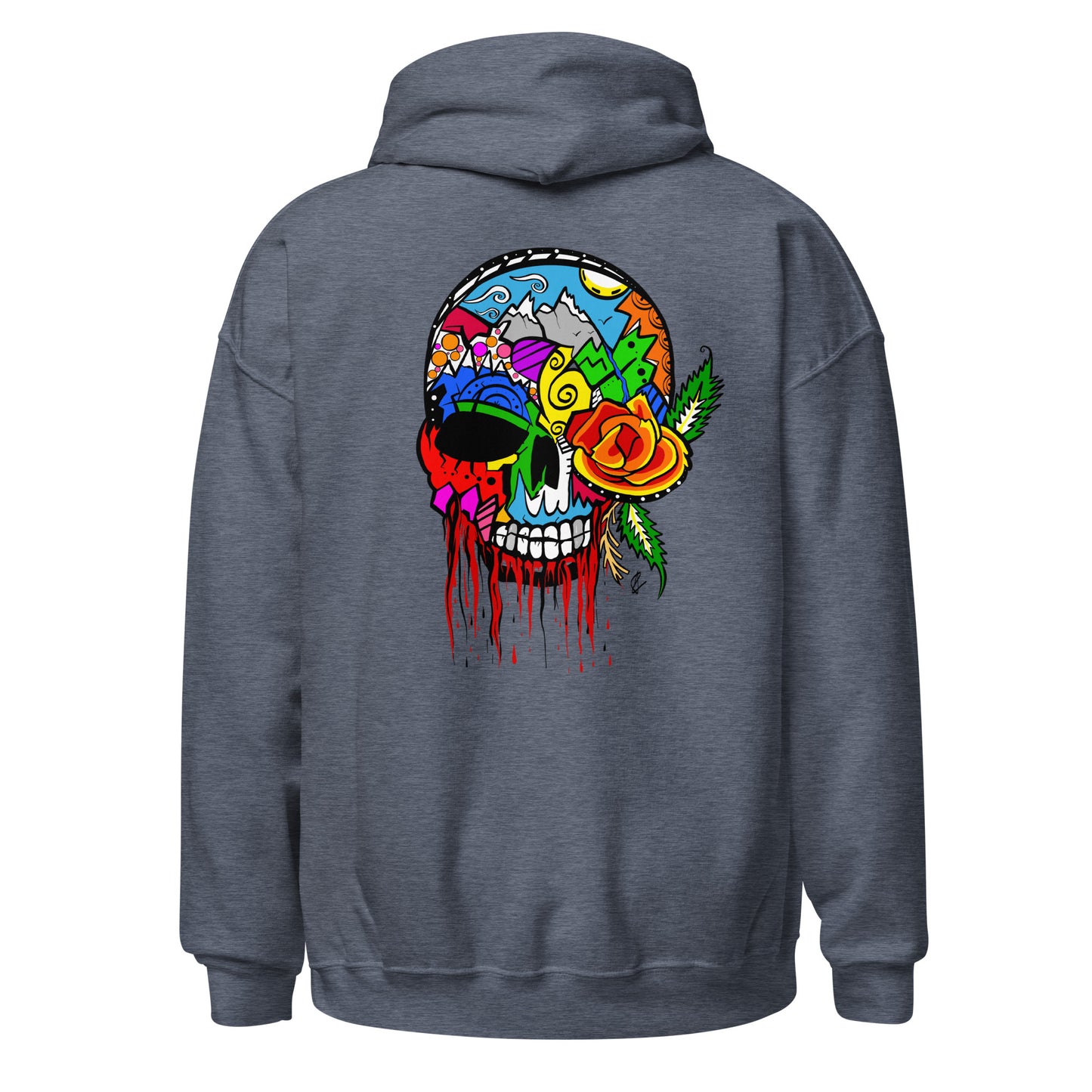 Rose Skull - Unisex Hoodie