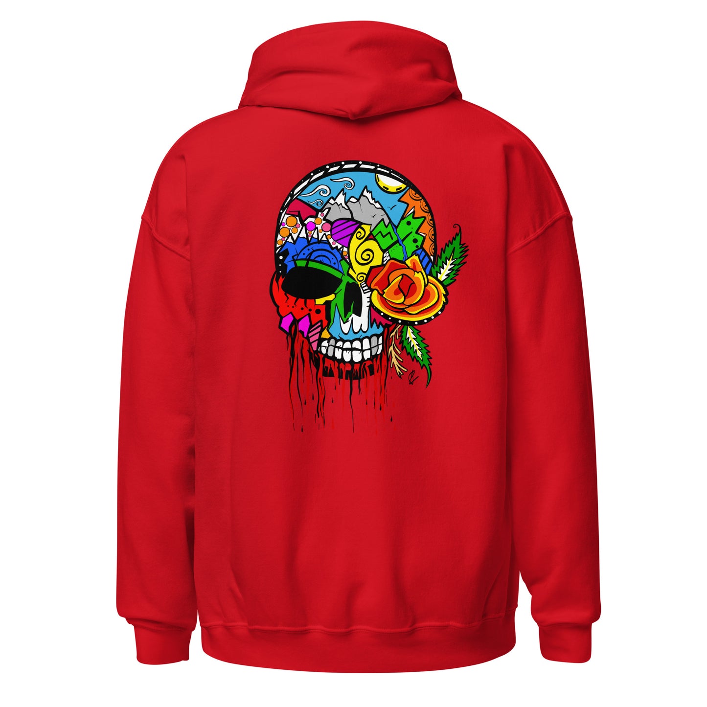 Rose Skull - Unisex Hoodie