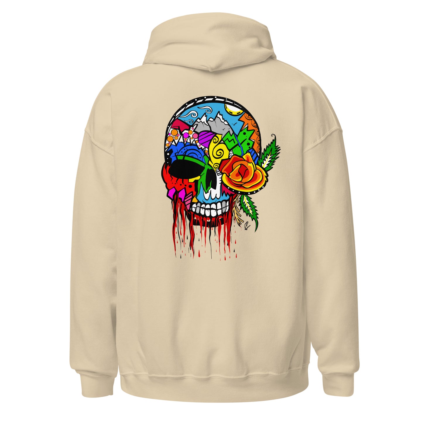 Rose Skull - Unisex Hoodie