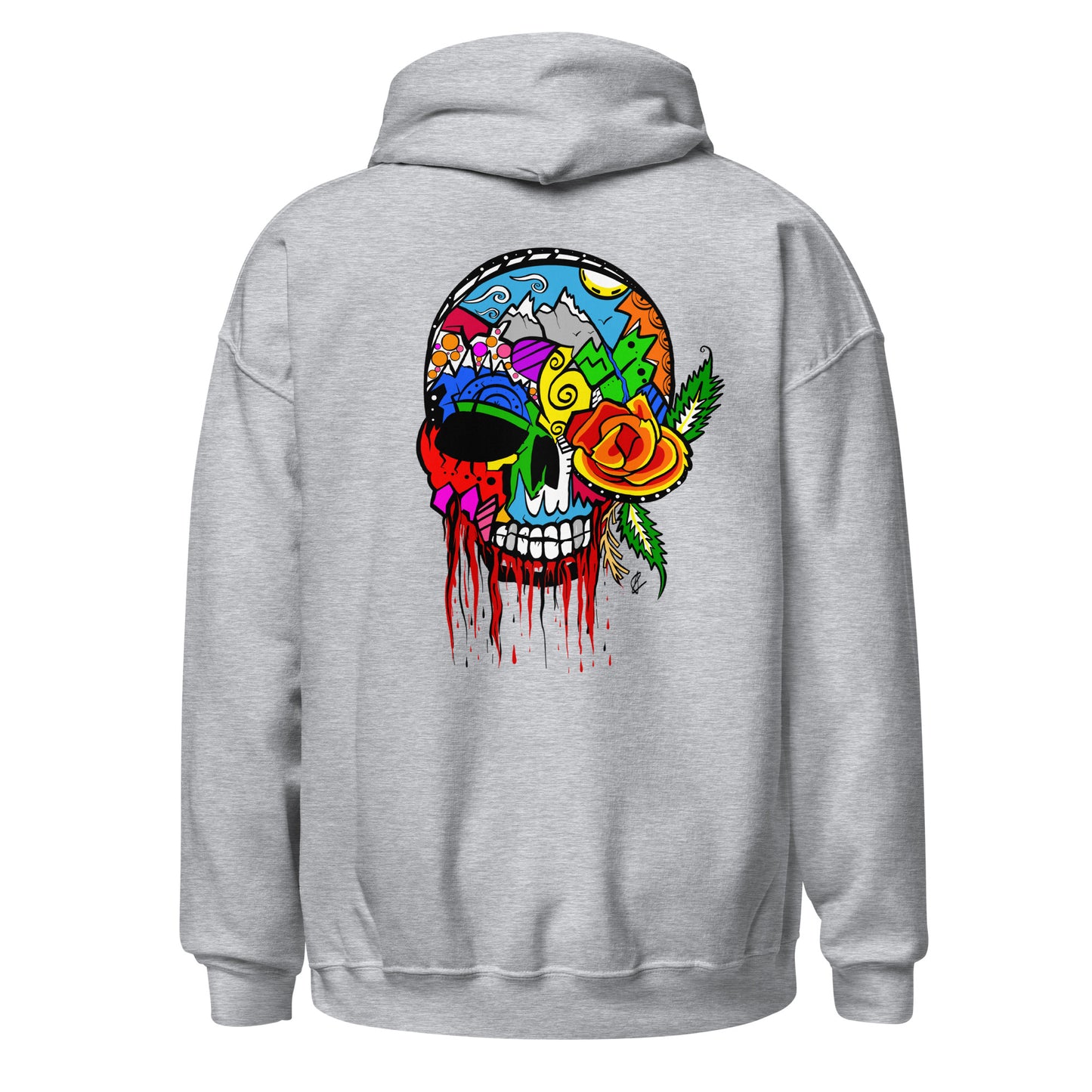 Rose Skull - Unisex Hoodie