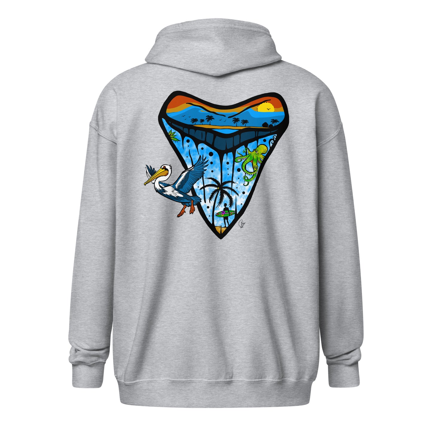 Shark tooth - Unisex ZIP hoodie