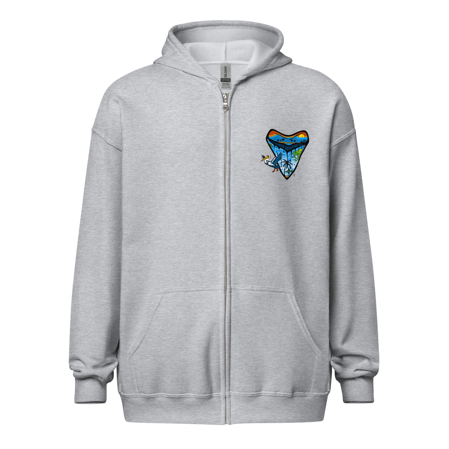 Shark tooth - Unisex ZIP hoodie