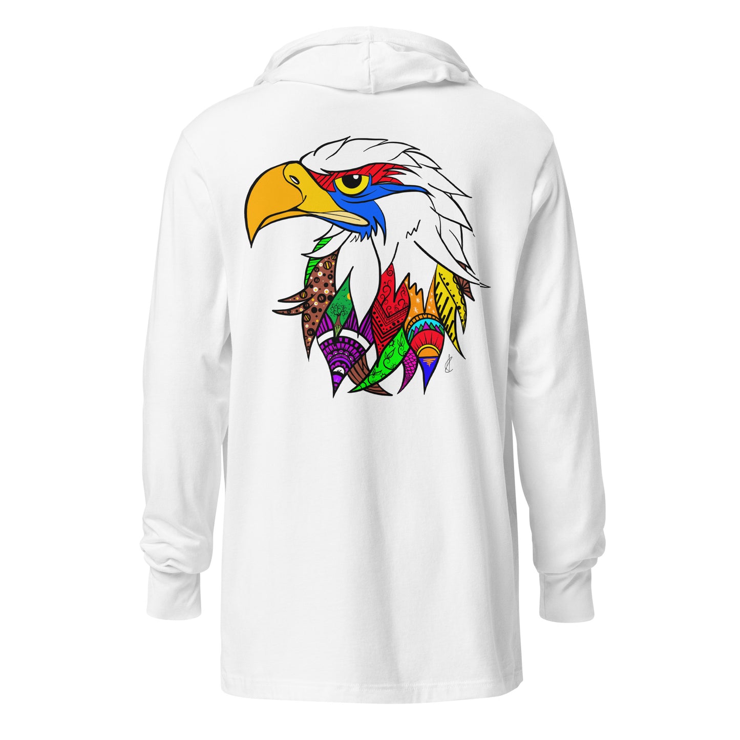 USA Eagle - Hooded long-sleeve tee