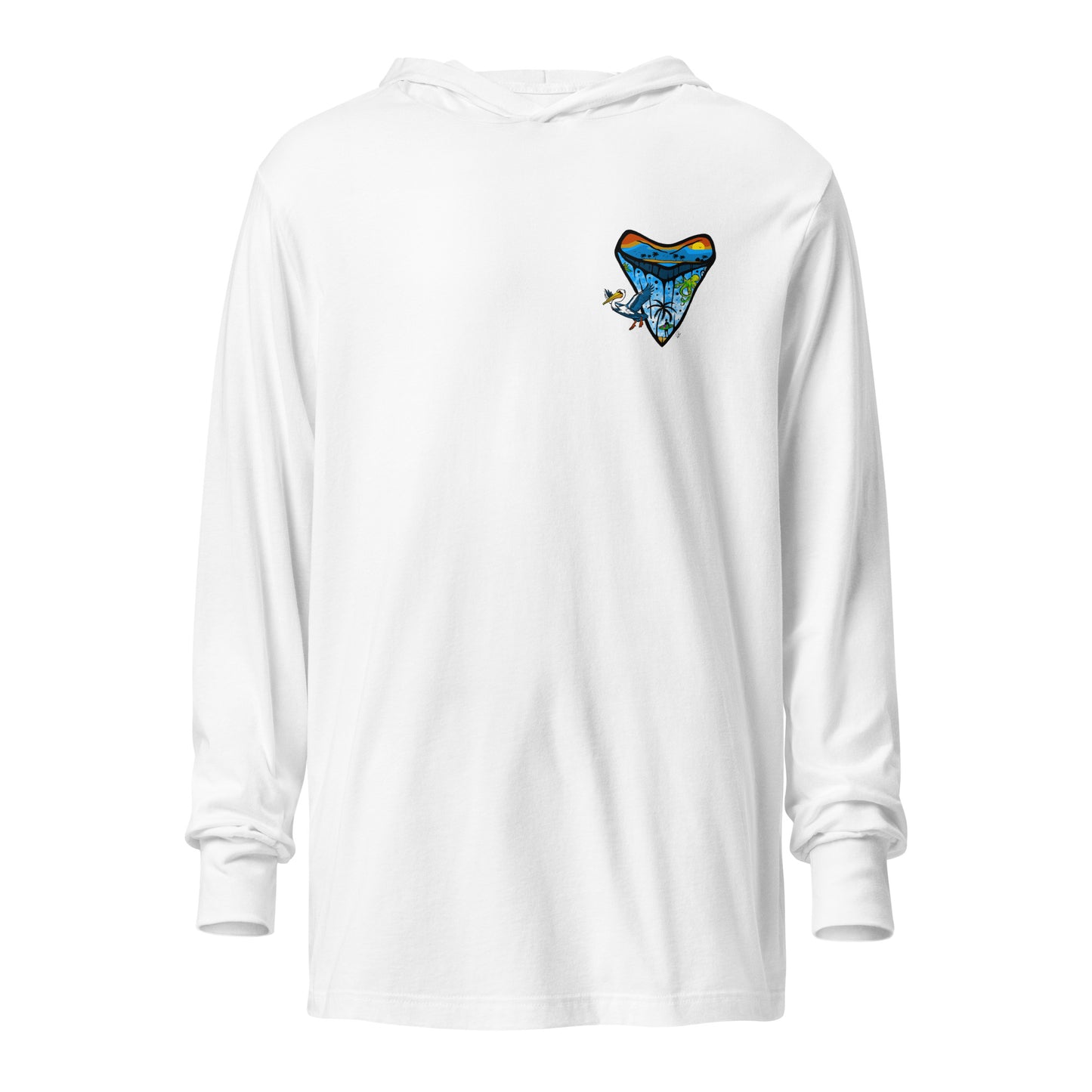 Shark Tooth - Hooded long-sleeve tee